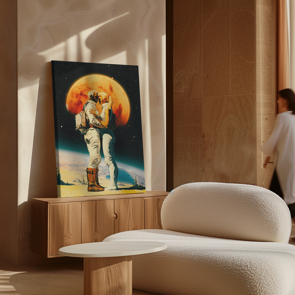 Canvas print - Intergalactic Love over cabinet
