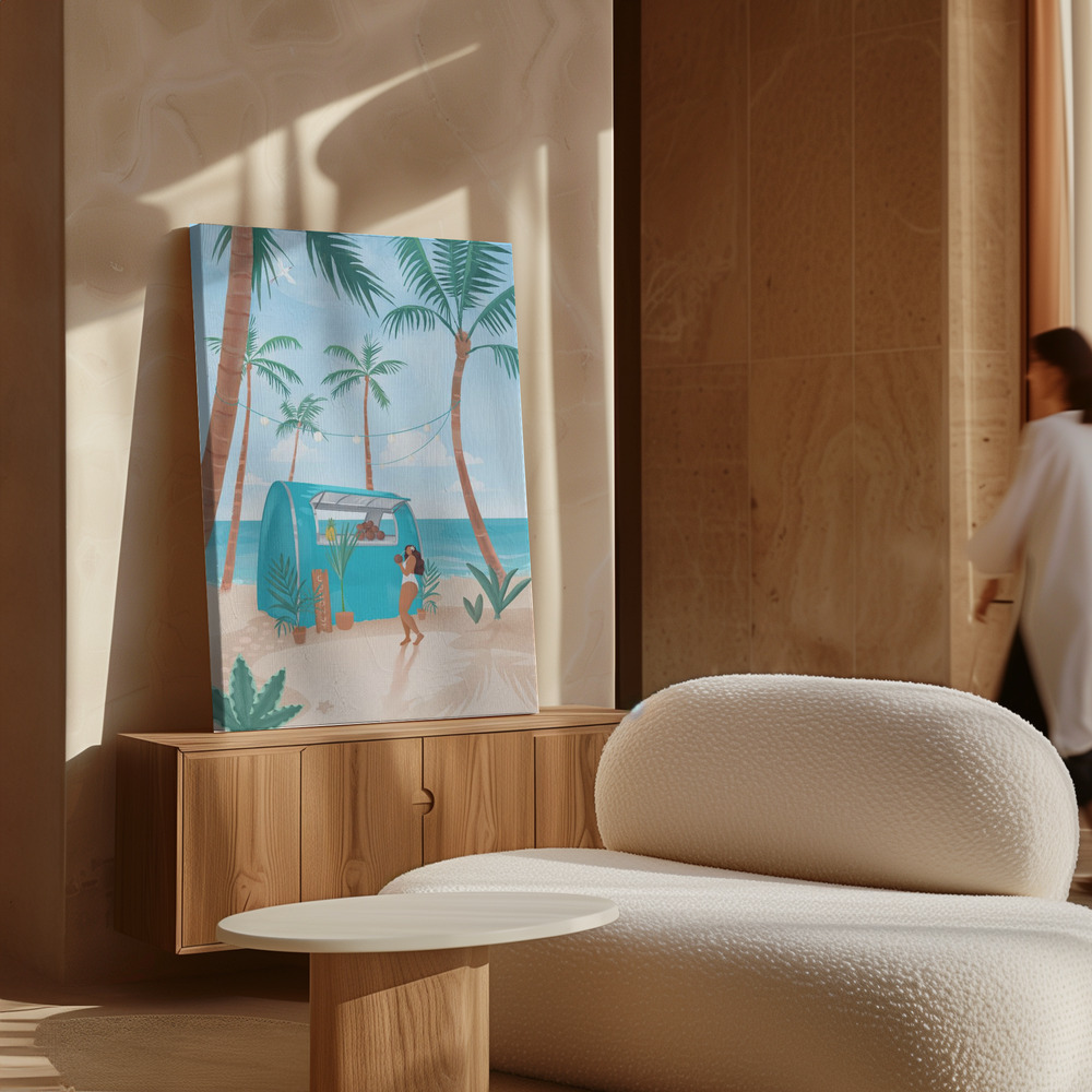 Toile - Summer au-dessus de l'armoire