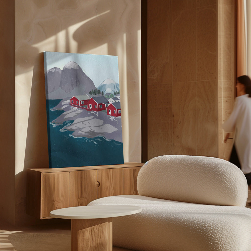 Canvas print - Norway over cabinet