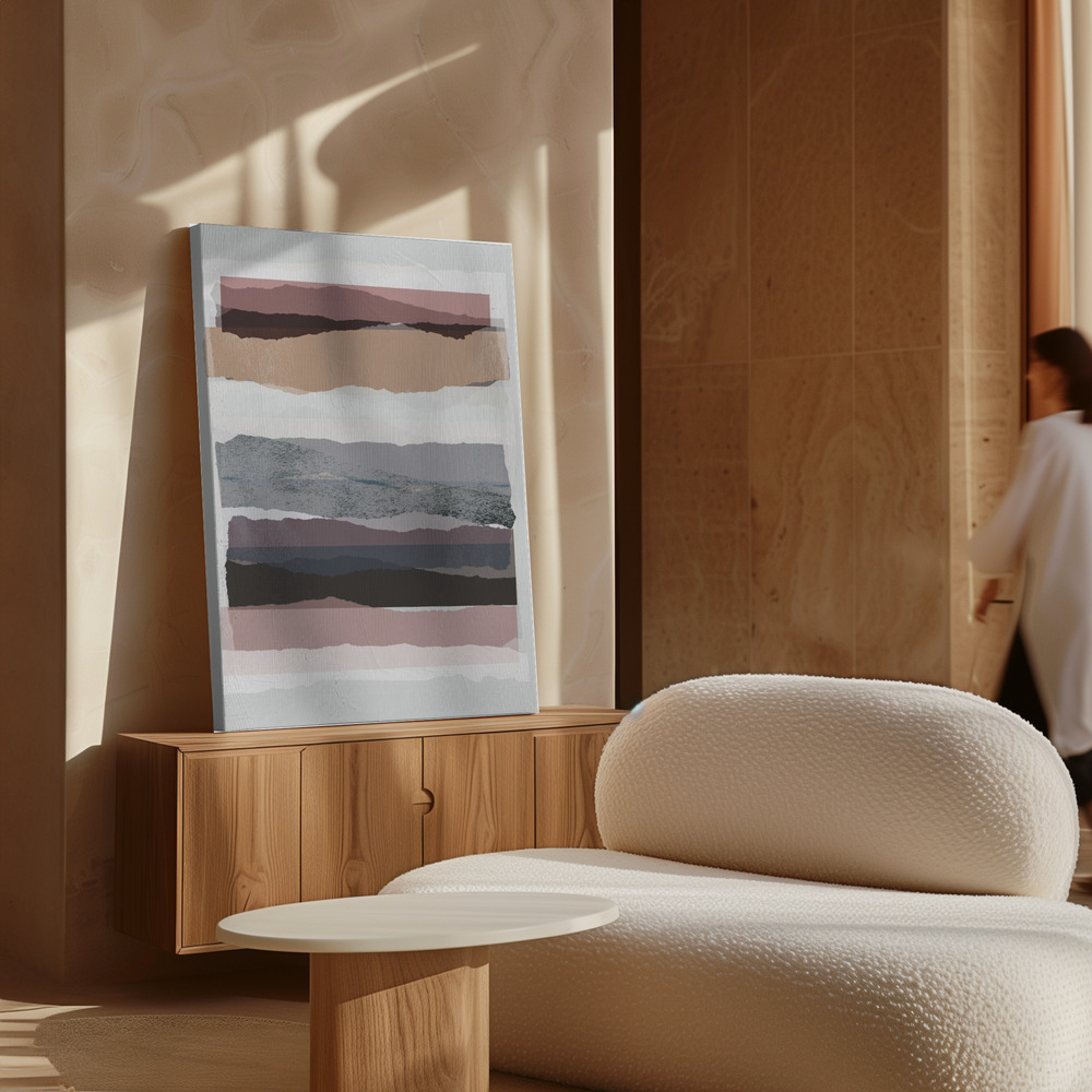 Canvas print - Pieces 16 over cabinet