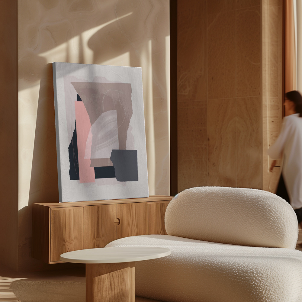 Canvas print - Pieces 15 over cabinet