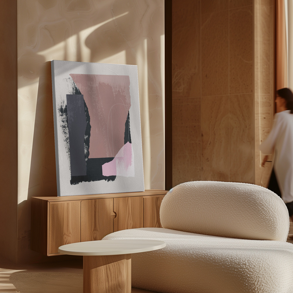 Canvas print - Pieces 14 over cabinet