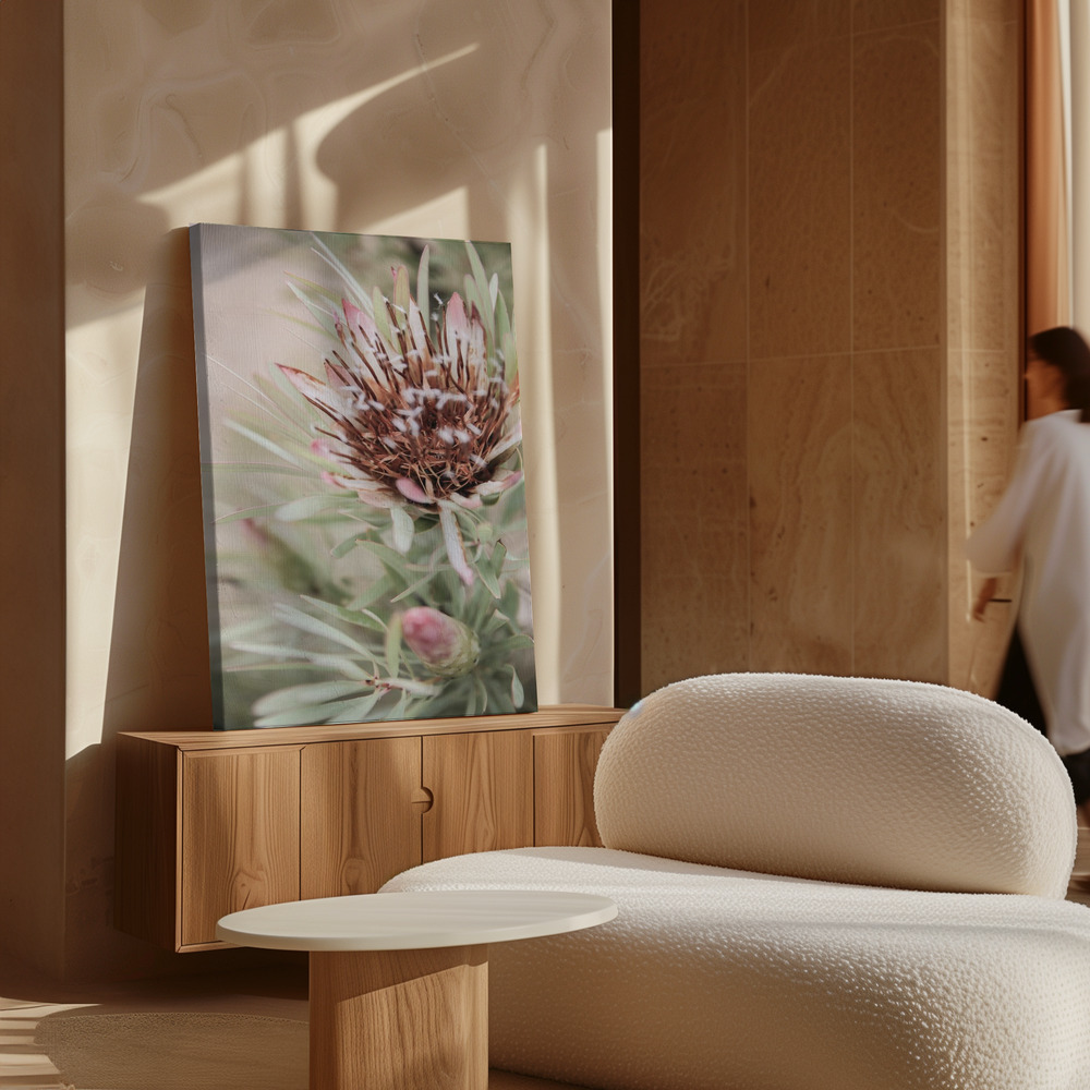Canvas print - Blomma over cabinet