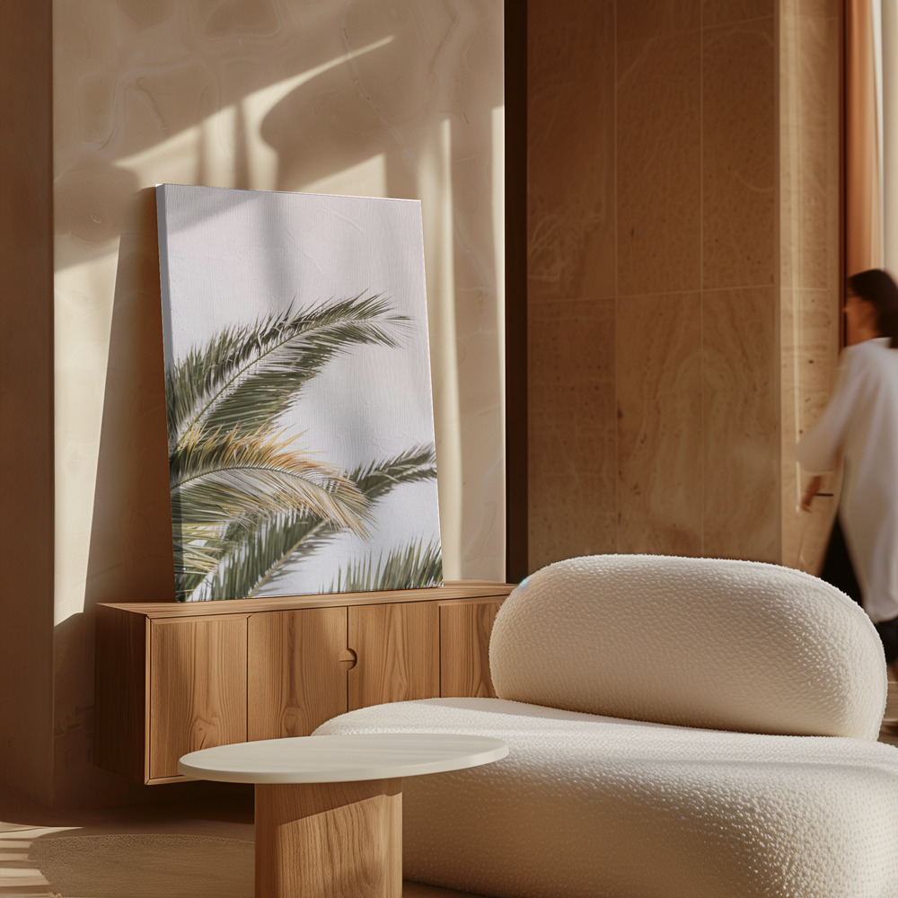 Canvas print - Oasis Palm 03 over cabinet