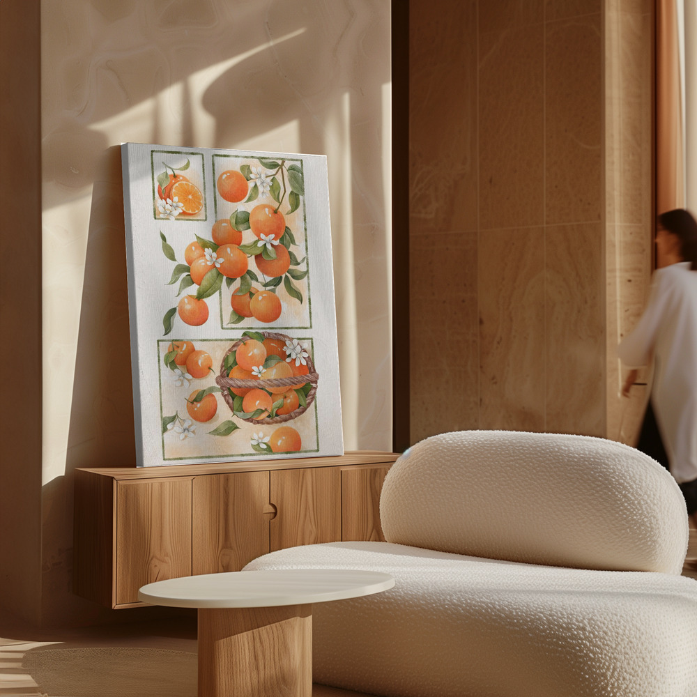 Toile - Orange Blossom Lock au-dessus de l'armoire