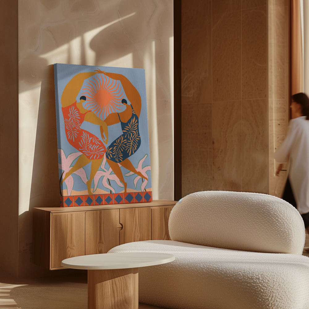 Canvas print - Sisterhood over cabinet