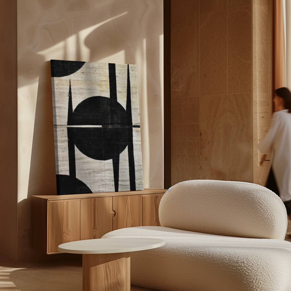 Canvas print - Fixed Circle over cabinet
