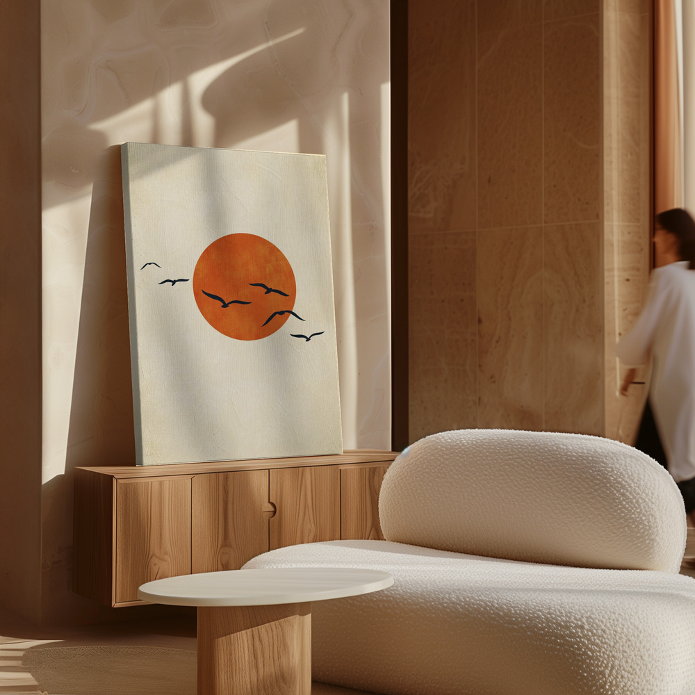 Toile - Dancing With the Sun au-dessus de l'armoire