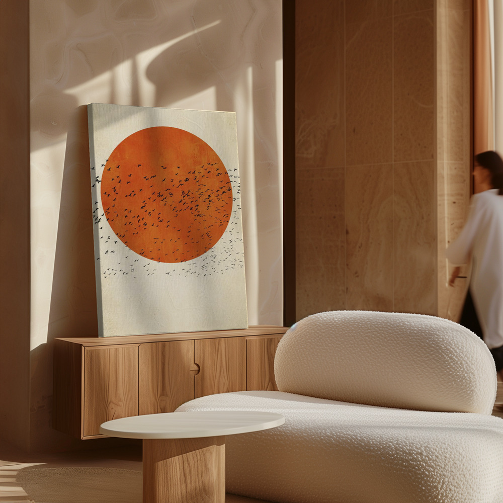Canvas print - Birds In the Sun over cabinet