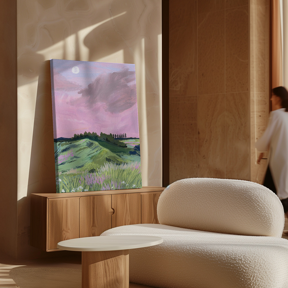 Canvas schilderi - Morning Calm boven kast