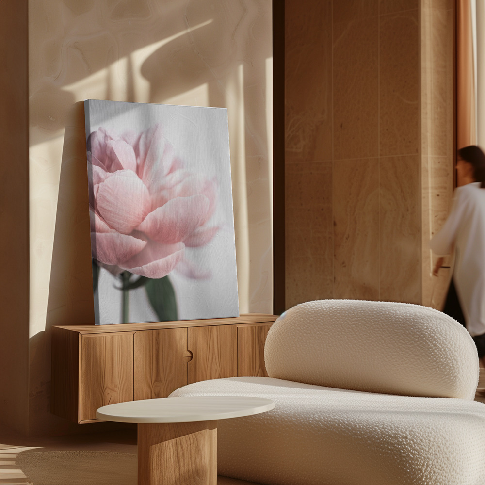 Canvas print - Peony 3 over cabinet