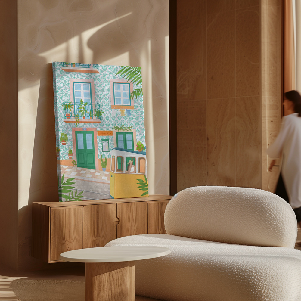 Canvas print - Lisboa City, Portugal over cabinet