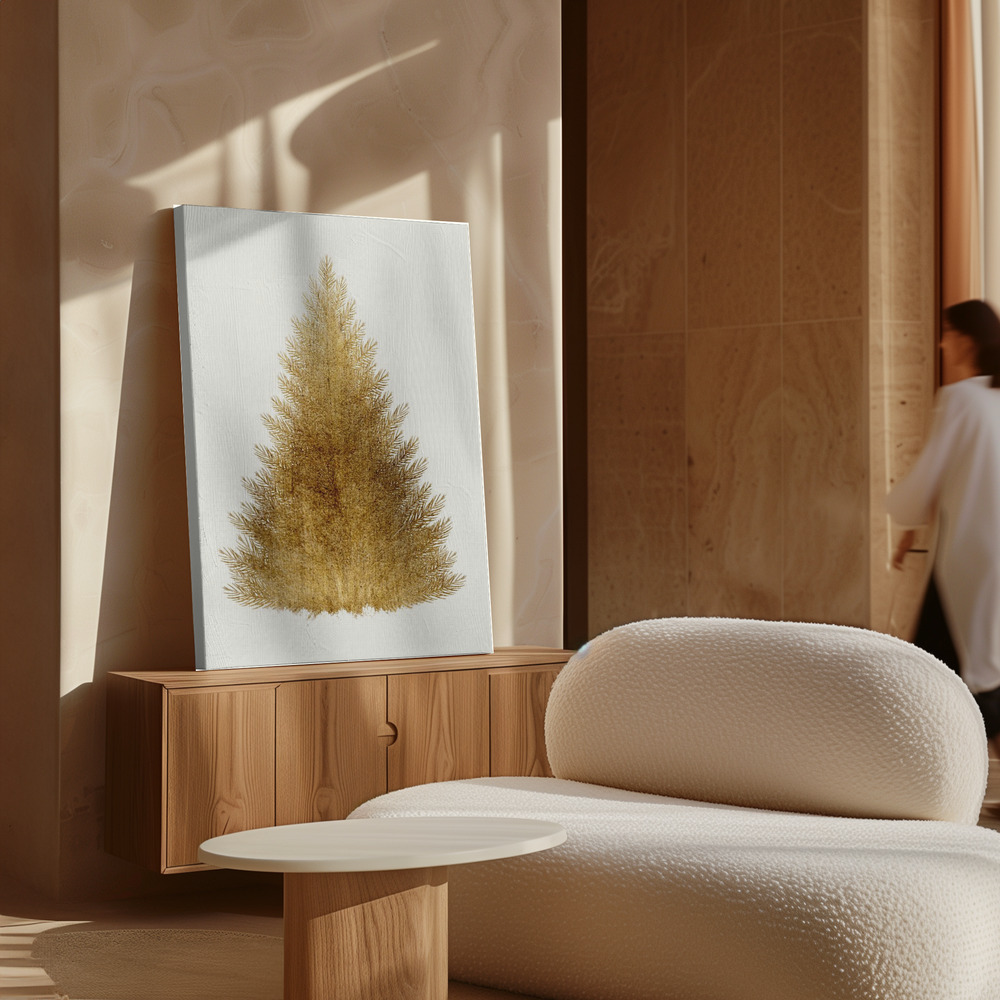 Canvas print - A Merry Christmas over cabinet