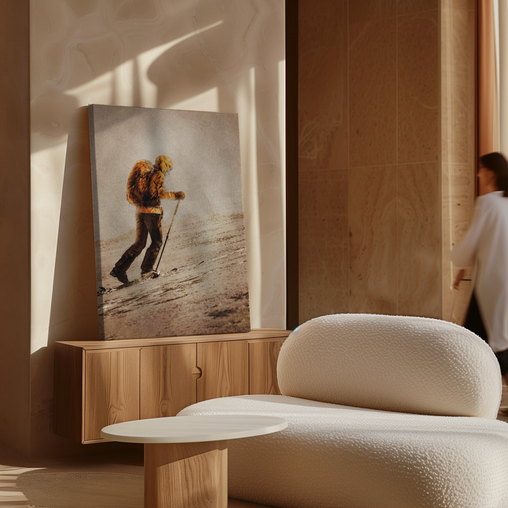 Lienzo - Mountaineer Sport Art 10 sobre armario