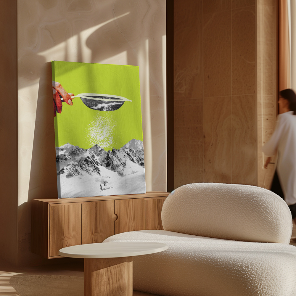 Canvas schilderi - Powder Days boven kast