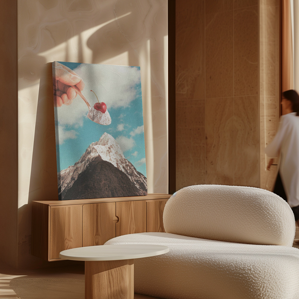 Canvas schilderi - Ice Cream Sundae Summit boven kast
