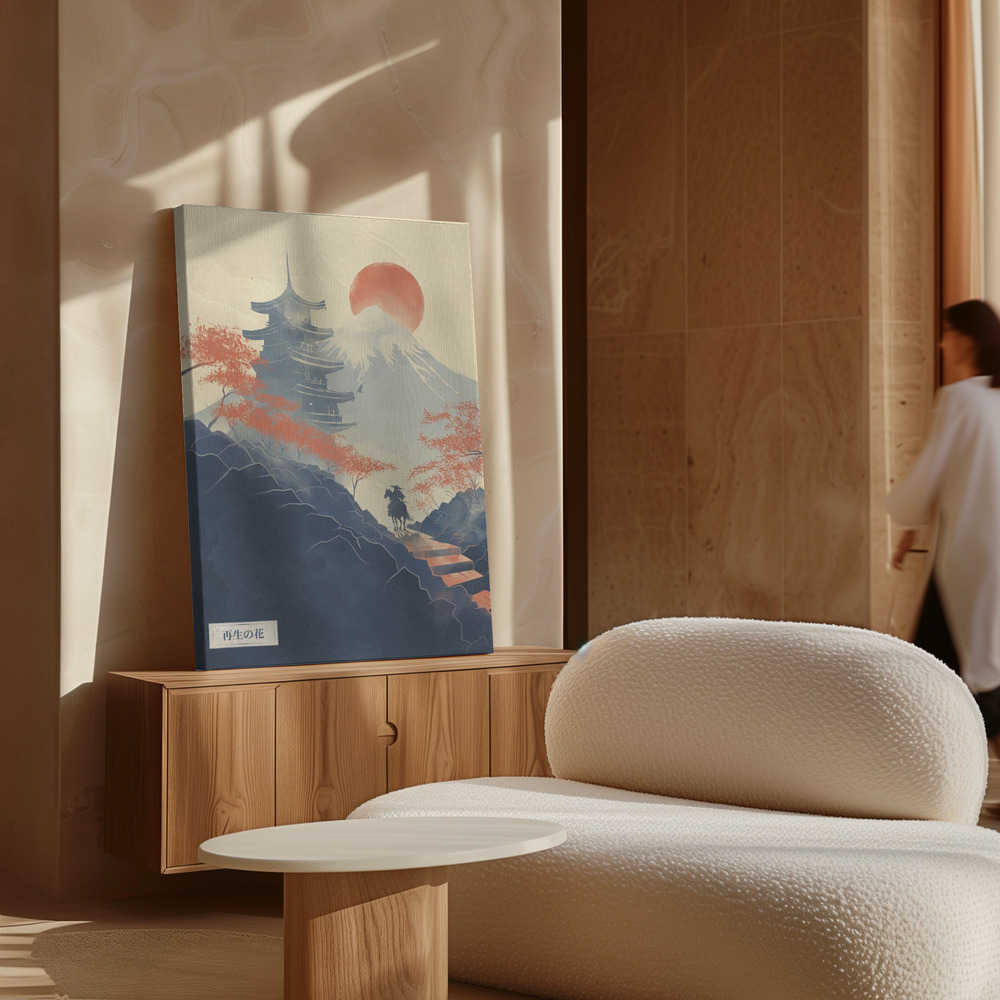 Canvas print - Blossoms of Renewal over cabinet