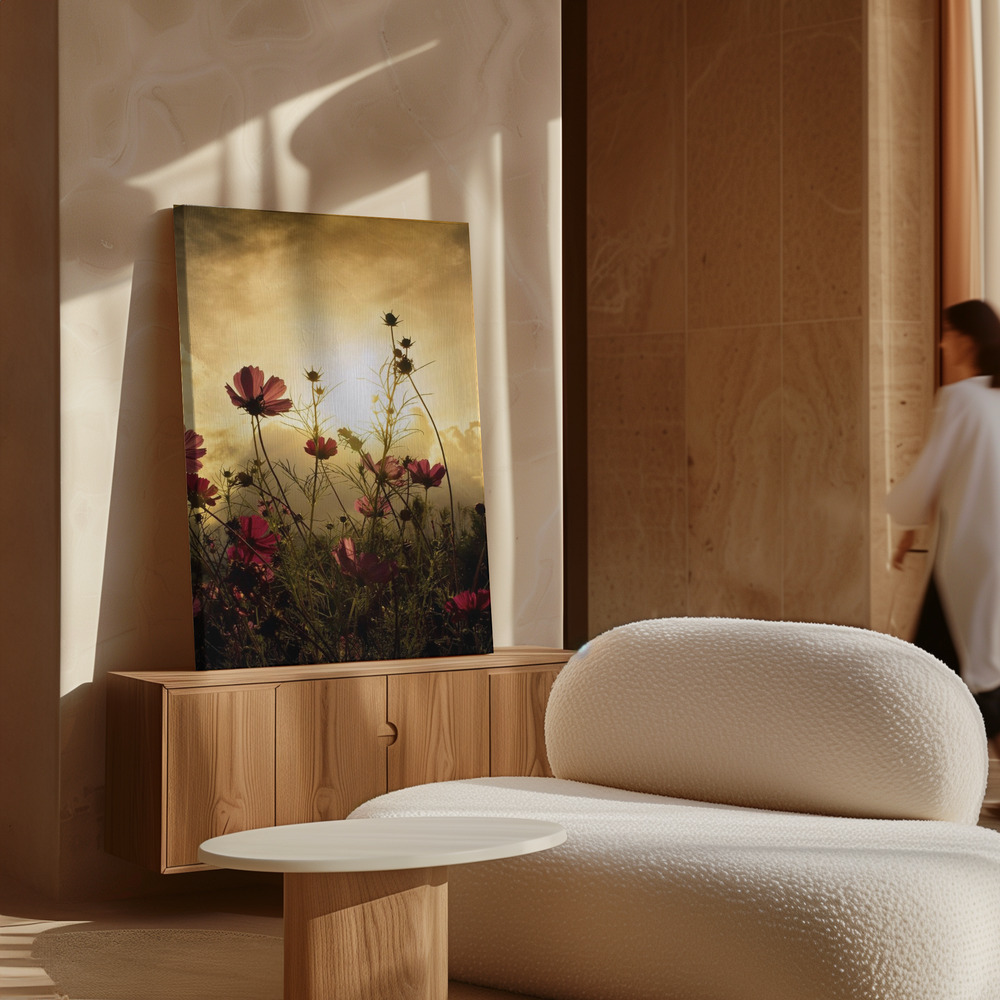 Canvas print - Watching the Sun over cabinet