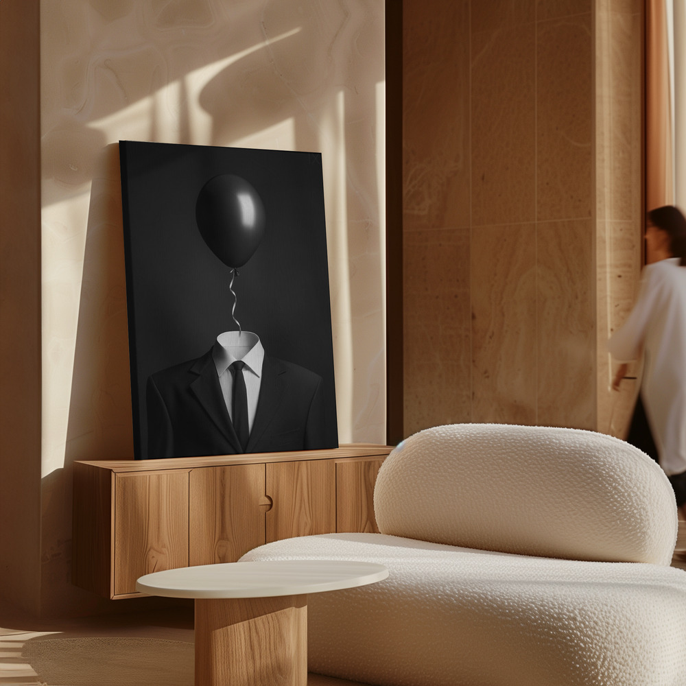 Canvas print - Thoughts over cabinet