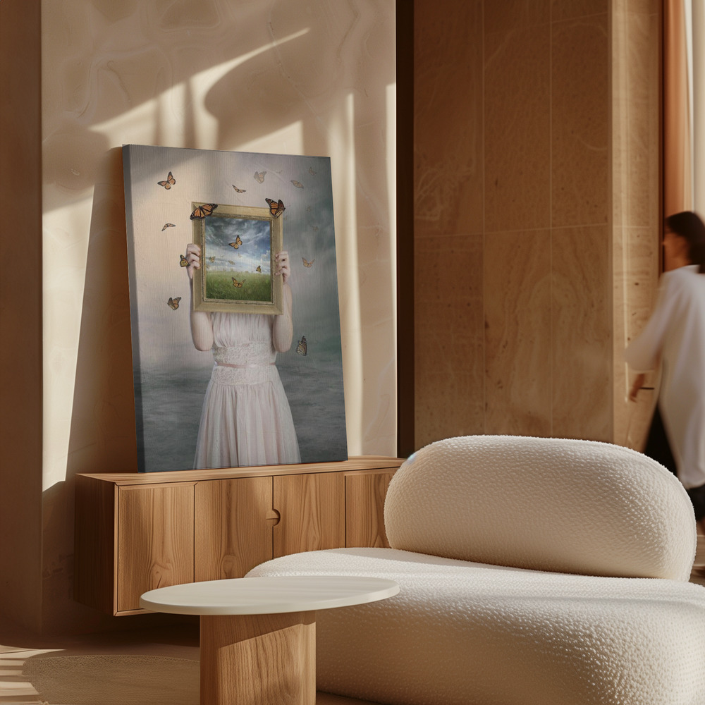 Canvas print - Set them free over cabinet