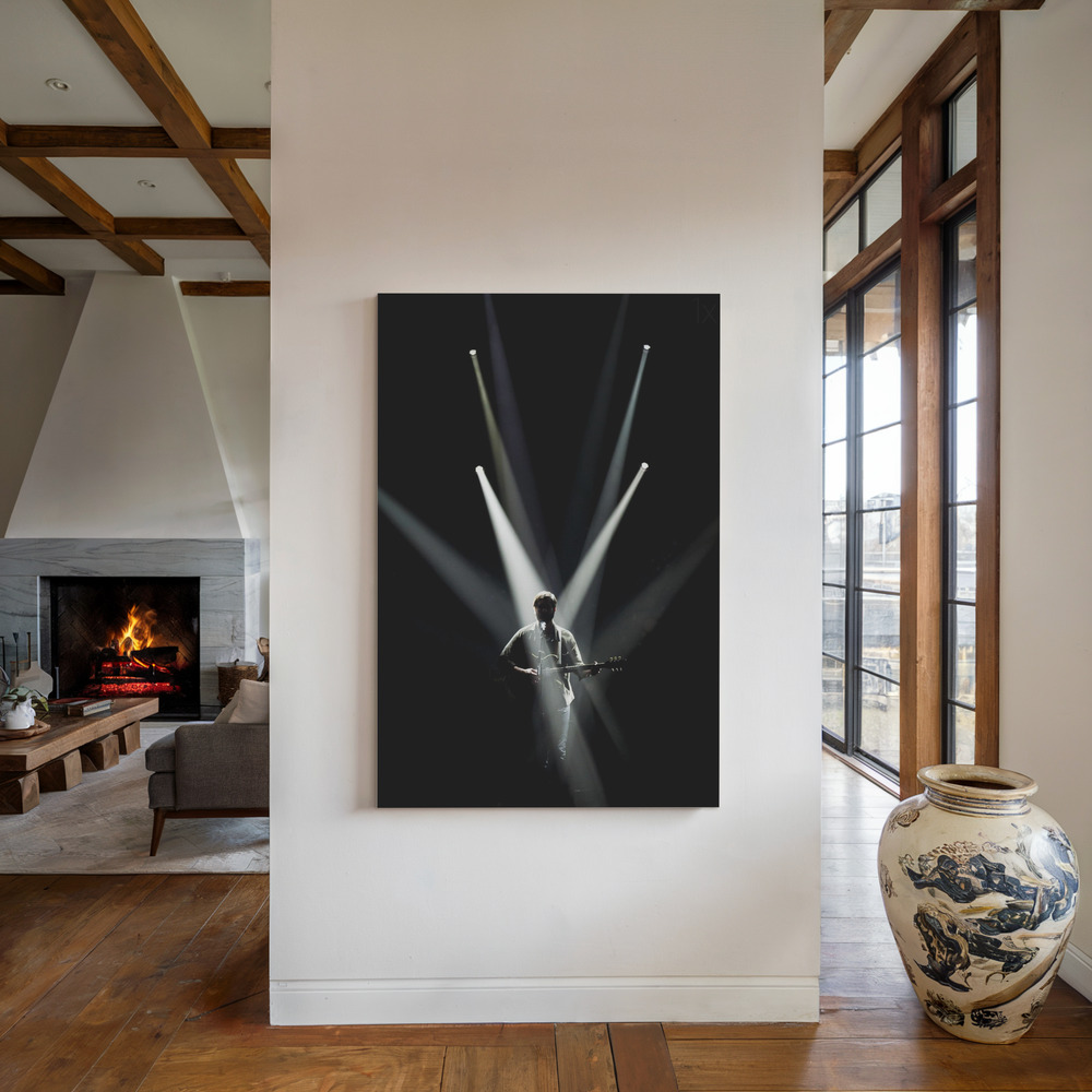 Lienzo - Let there be light junto a la chimenea