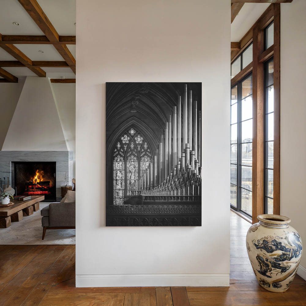 Canvas print - Ranks by the fireplace