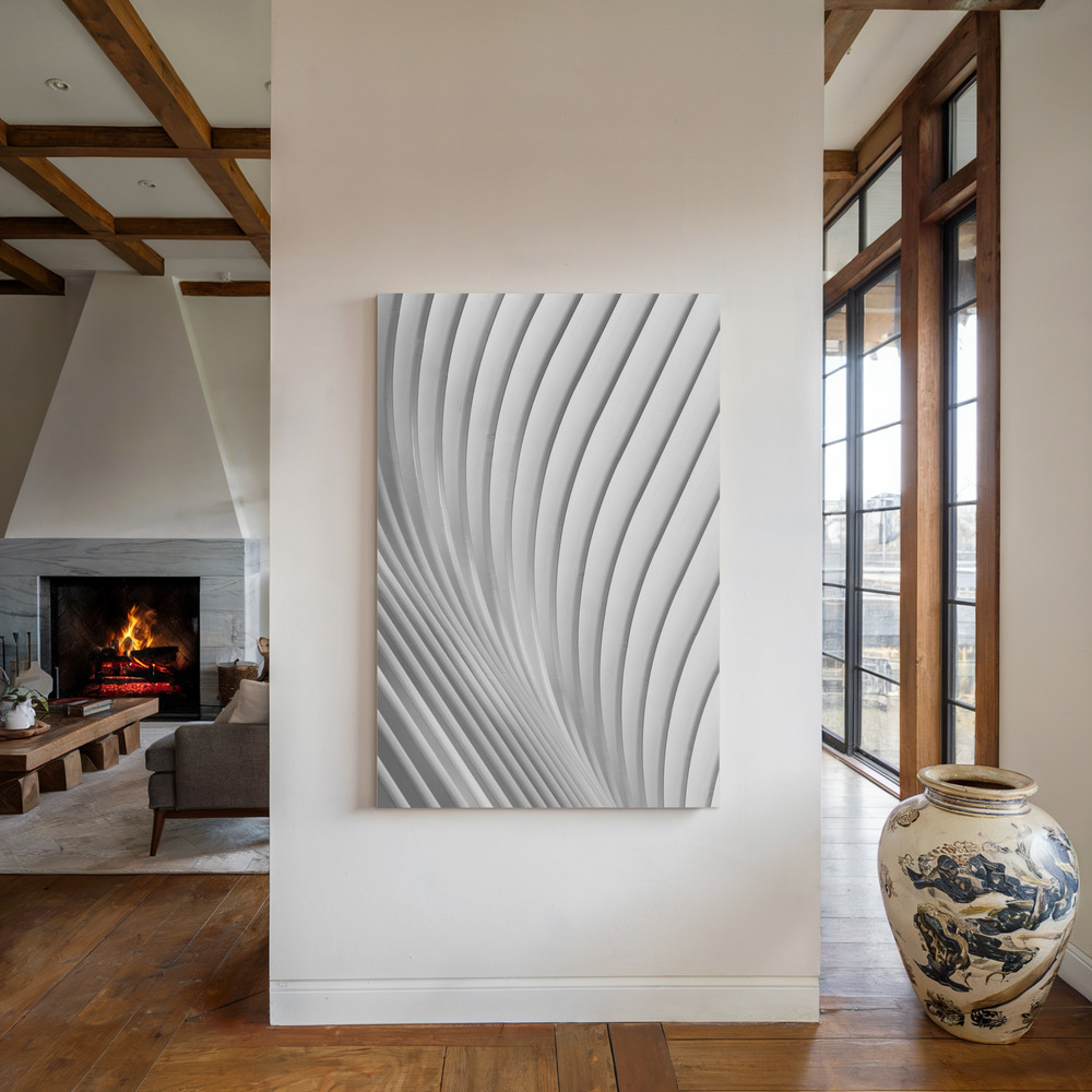 Canvas print - Calatrava Lines by the fireplace
