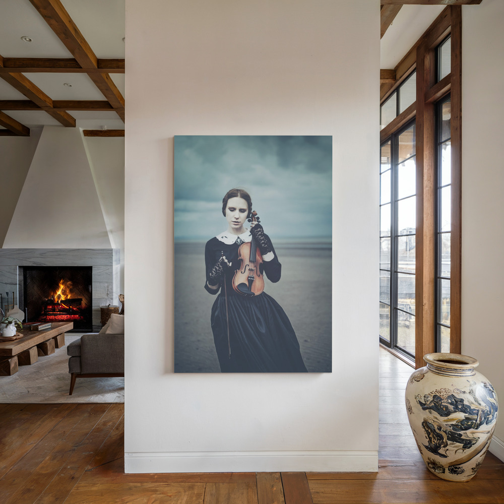 Canvas print - Shore... by the fireplace