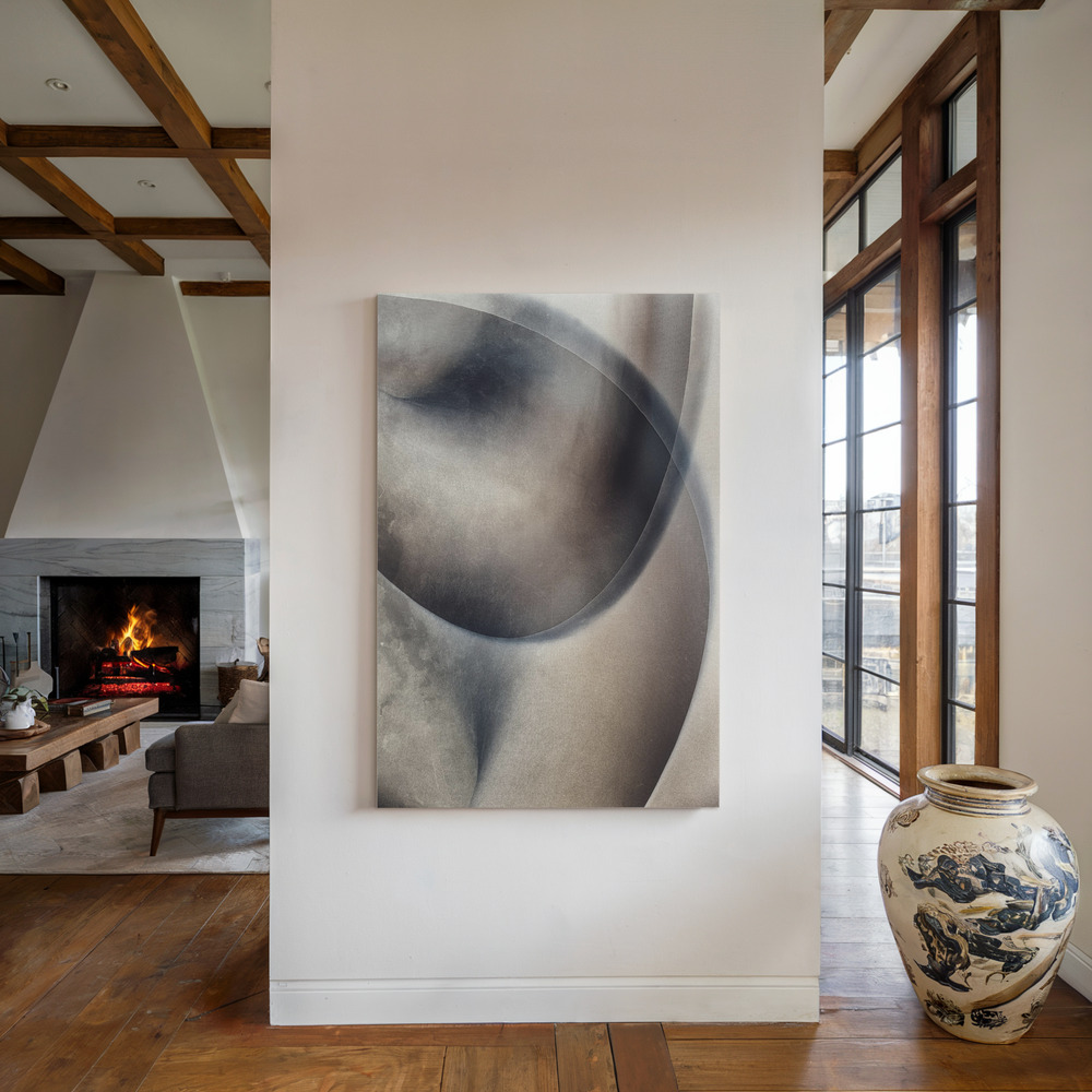 Canvas print - Erotica II. by the fireplace