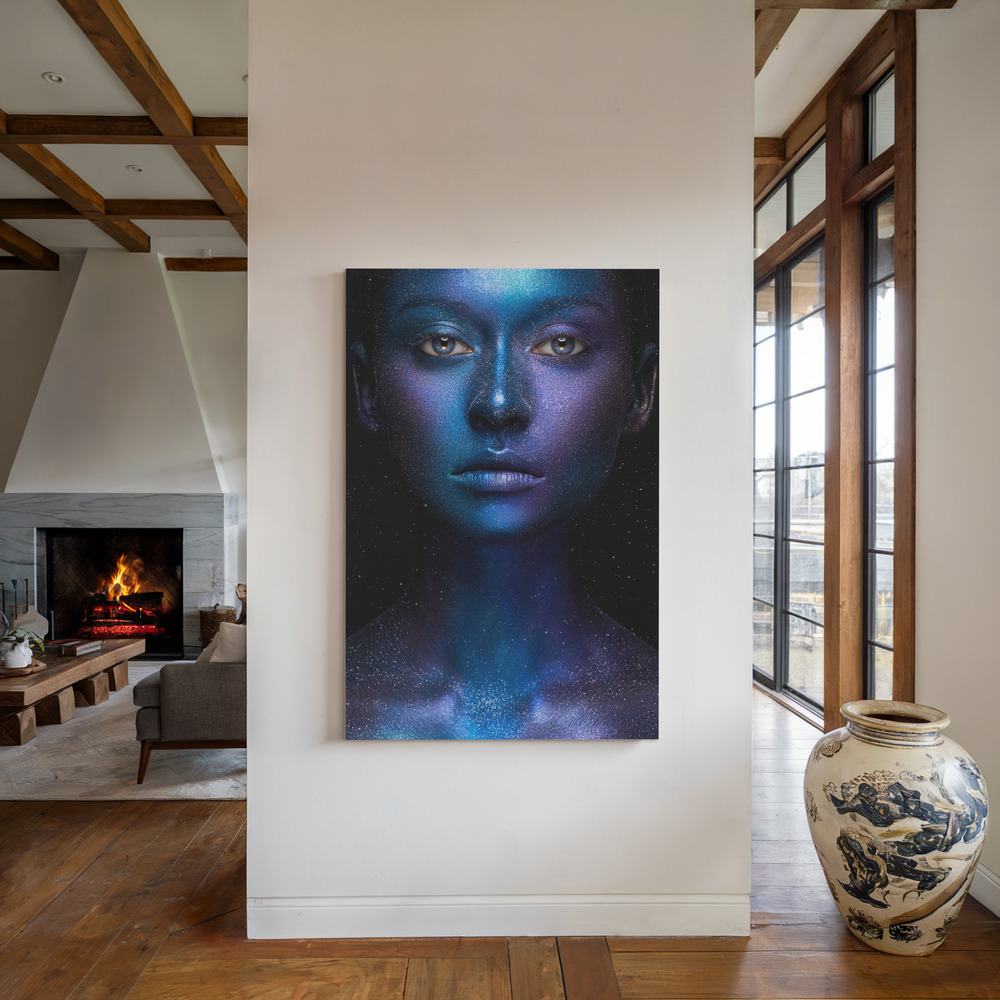Canvas print - Galaxy by the fireplace