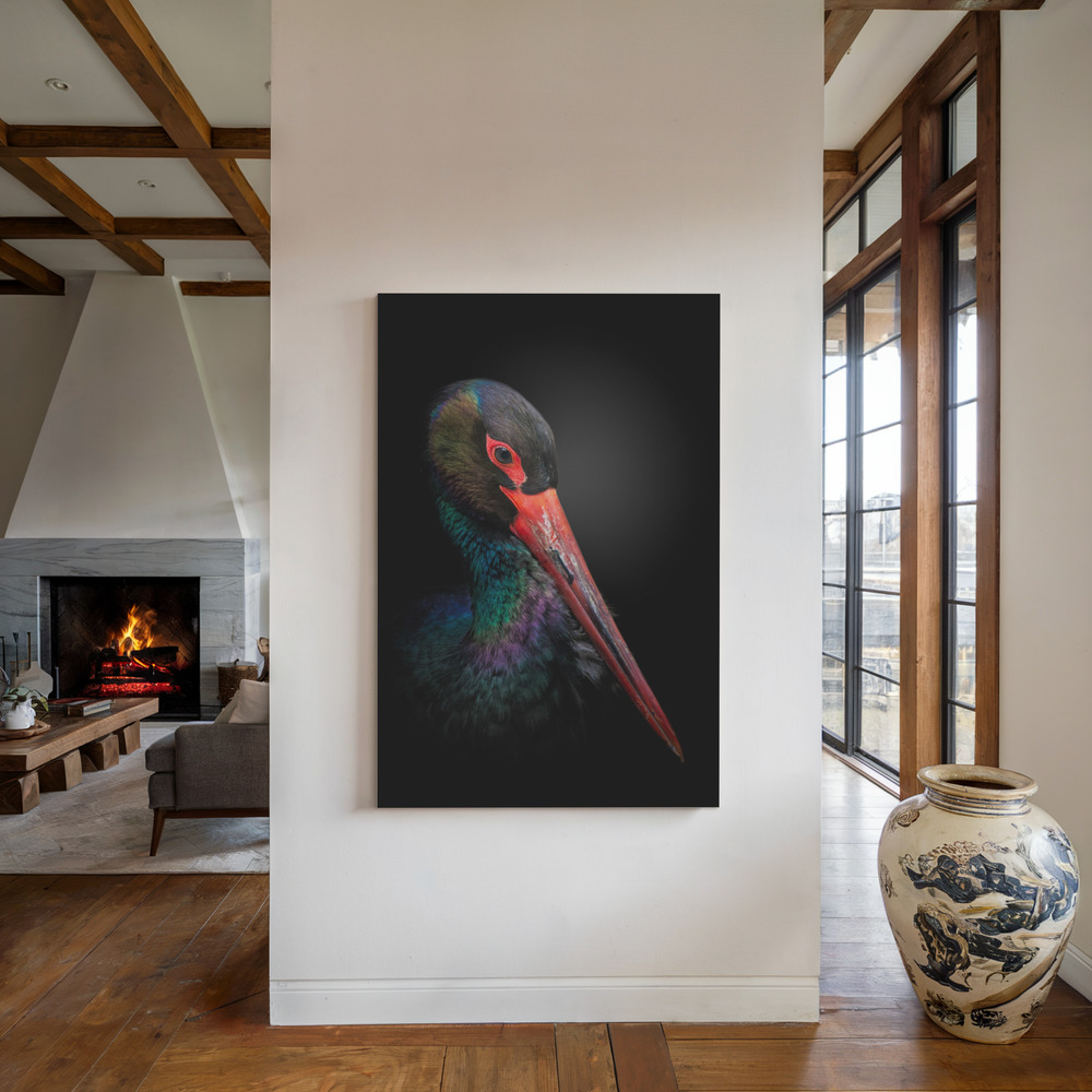 Canvas taulu - The Black Stork takan ääressä