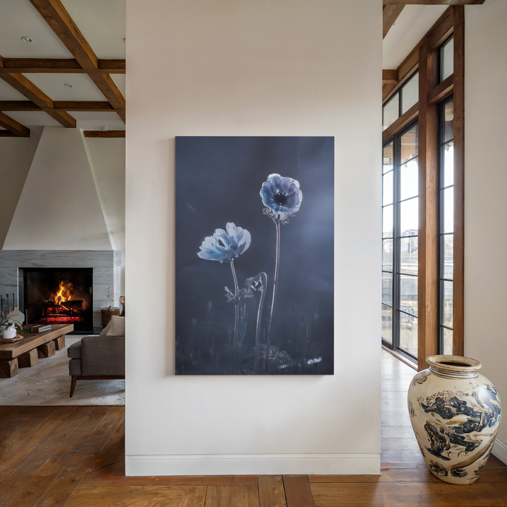 Toile - Meanwhile, oustide walls au coin du feu