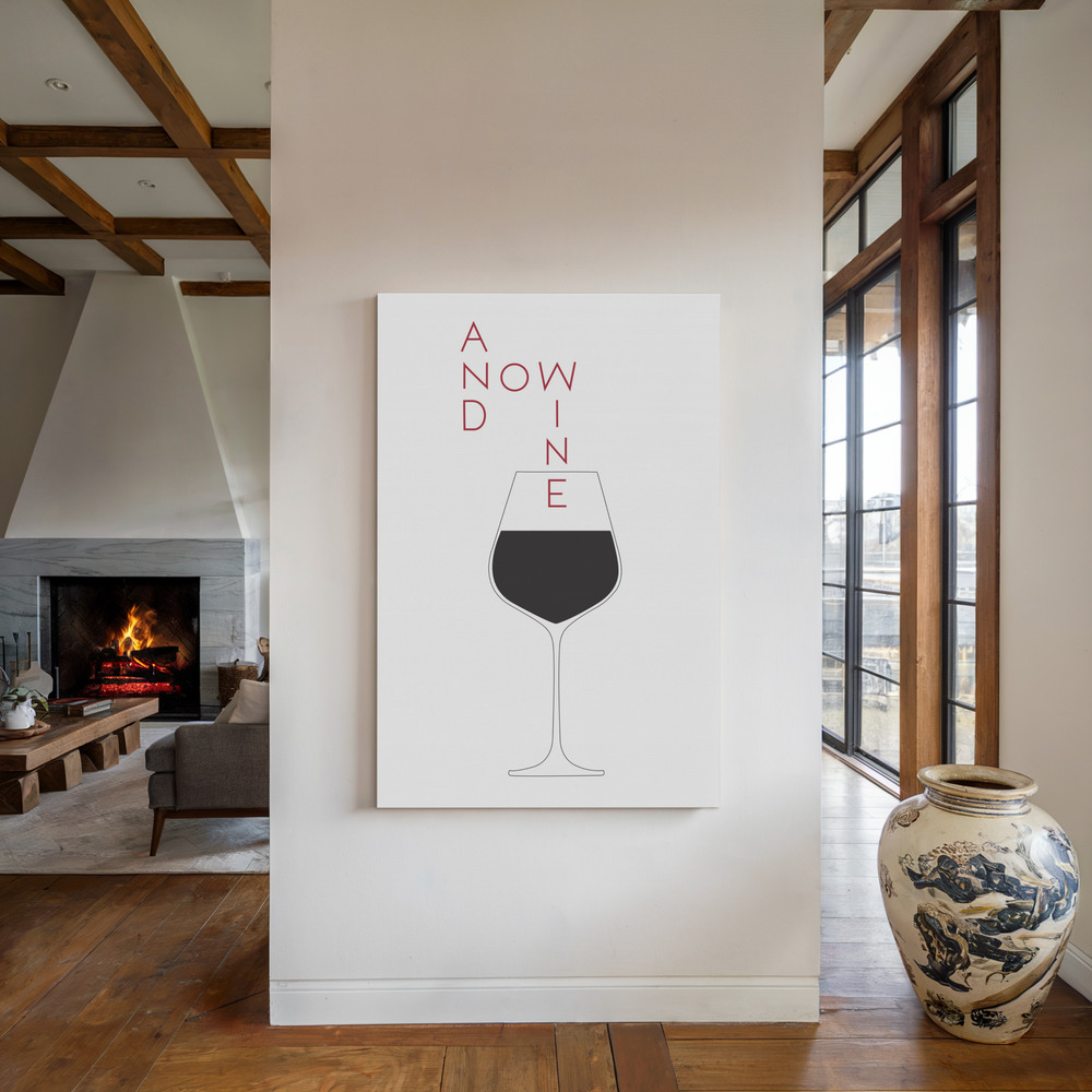 Toile - And Now Wine au coin du feu