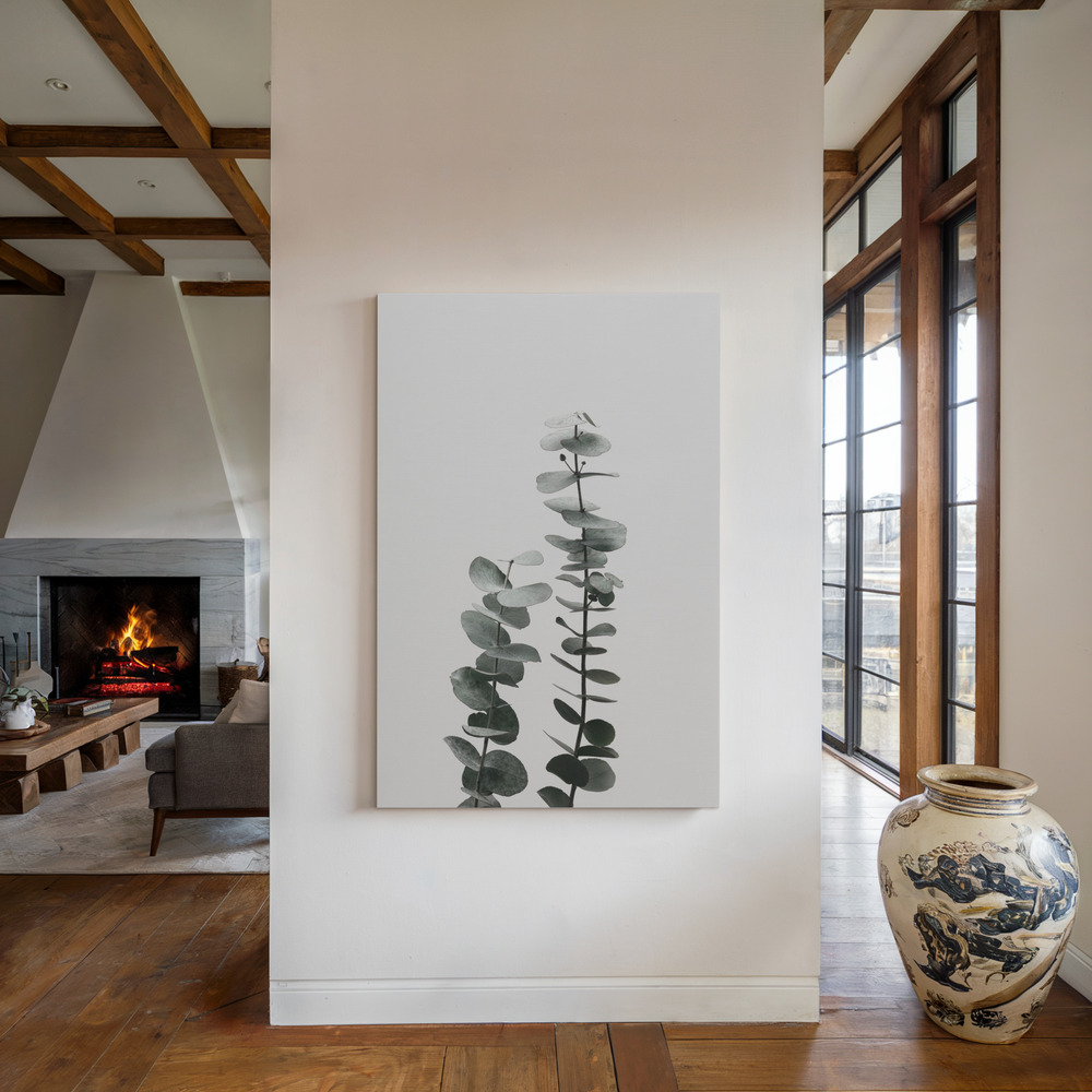 Canvas print - Eucalyptus Natural 03 by the fireplace