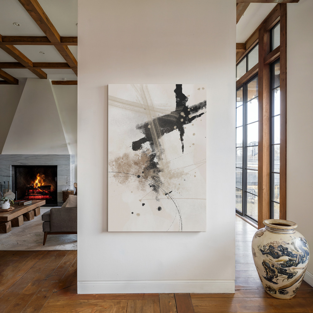 Canvas print - Wild_words_002 by the fireplace