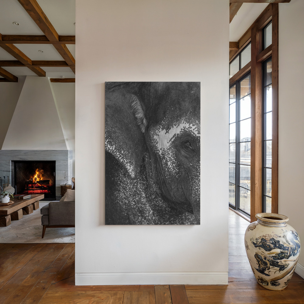 Canvas schilderi - Love bij de open haard