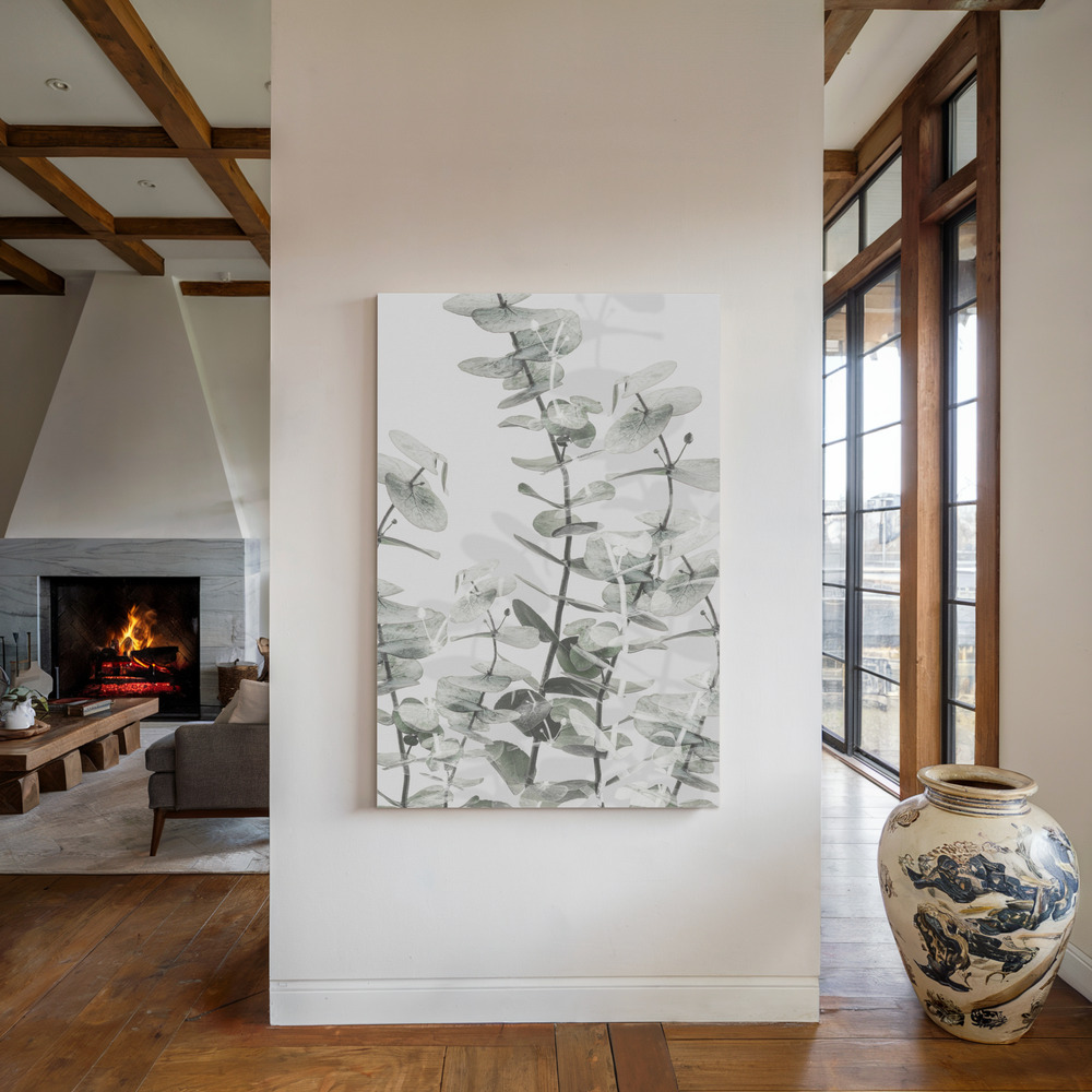 Canvas print - Eucalyptus 1 by the fireplace