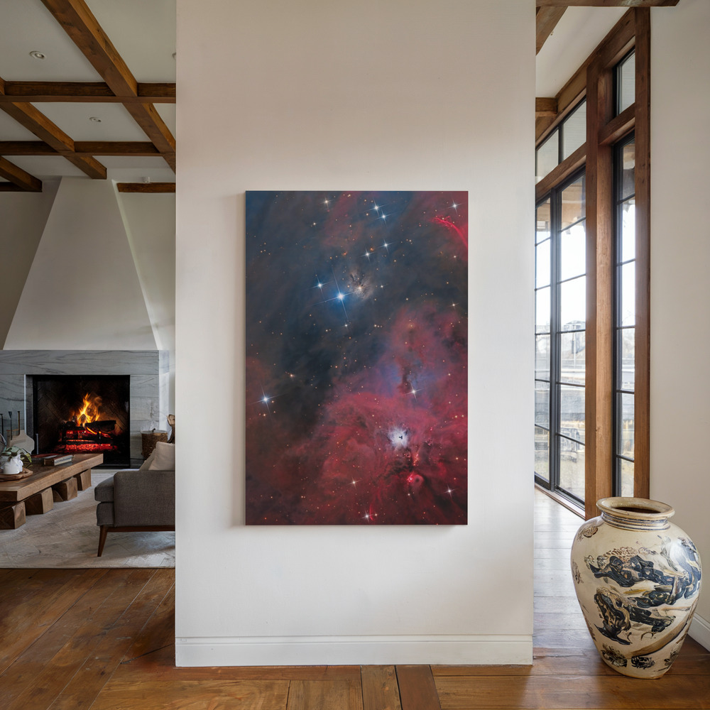 Obraz na płótnie - NGC 1999 przy kominku