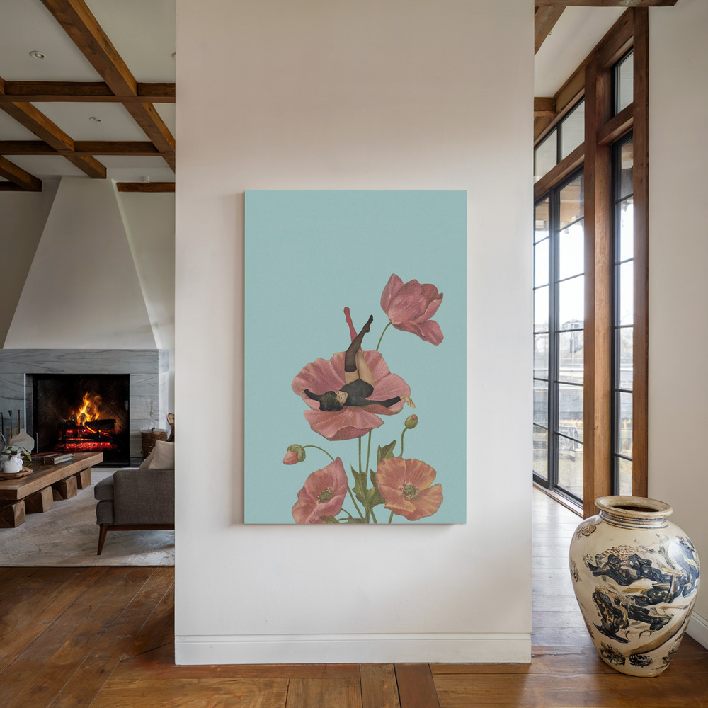 Toile - Colourful Dreamer au coin du feu