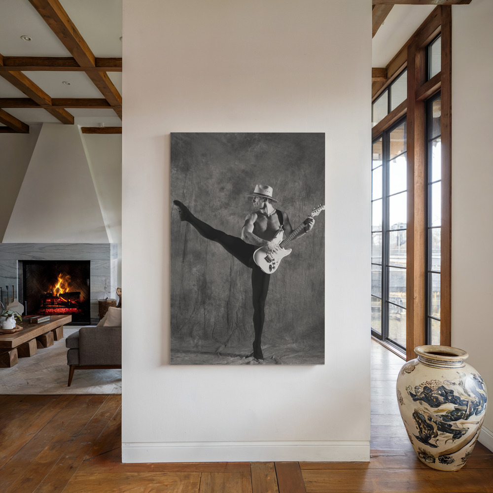 Canvas print - Modern Basil by the fireplace