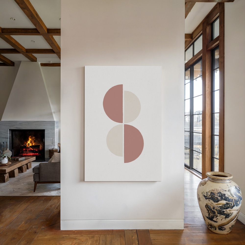 Canvas print - Rust and Sand - Duo by the fireplace