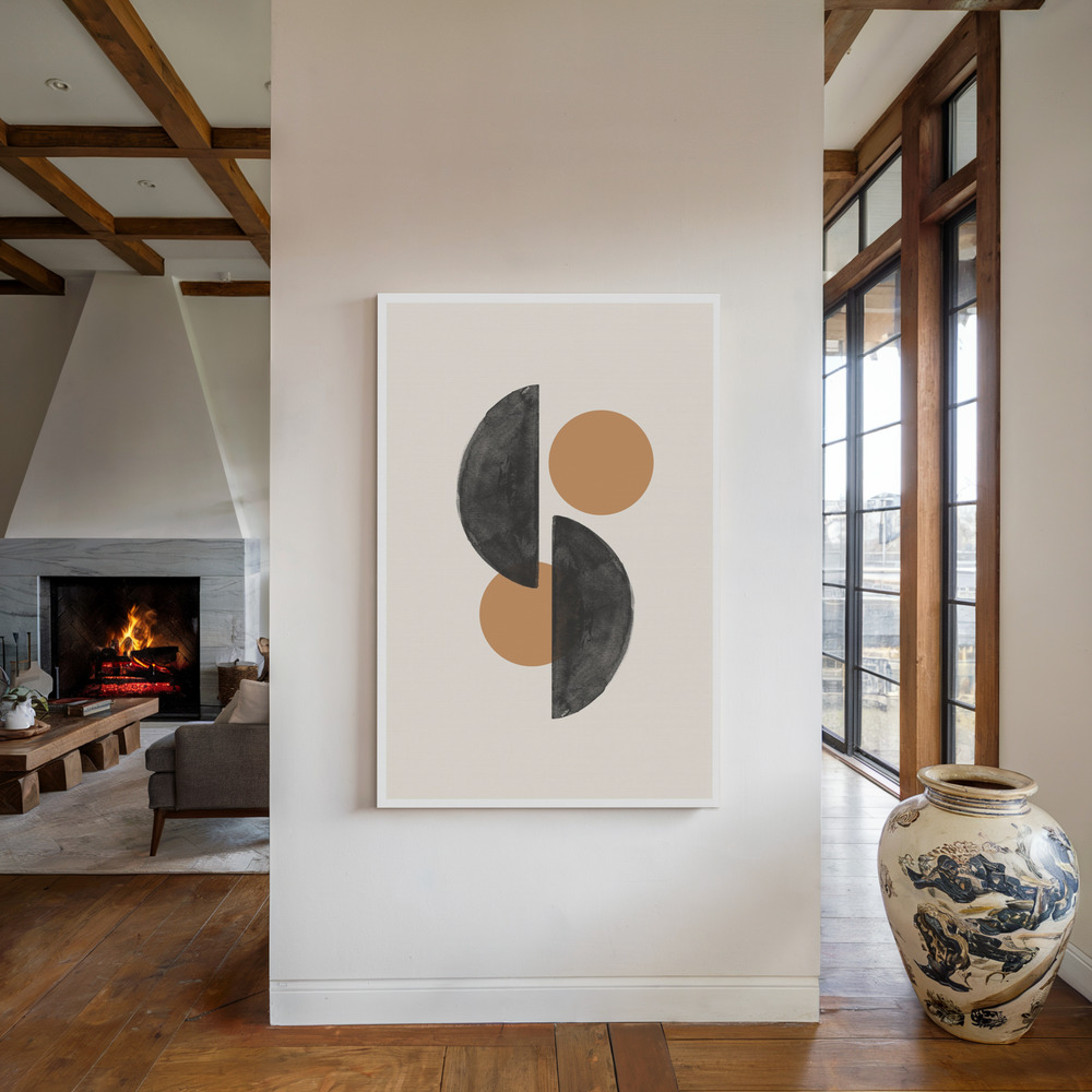 Leinwandbild - Study Composition No2. am Kamin