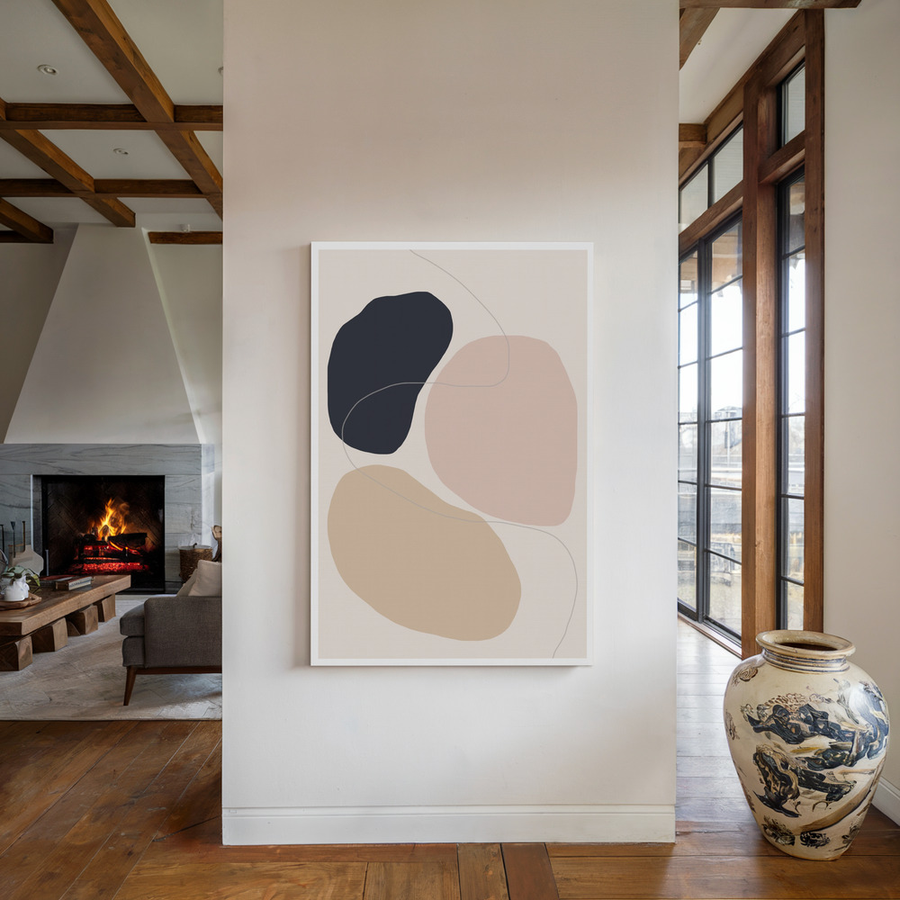 Canvas print - Abstract Composition by the fireplace