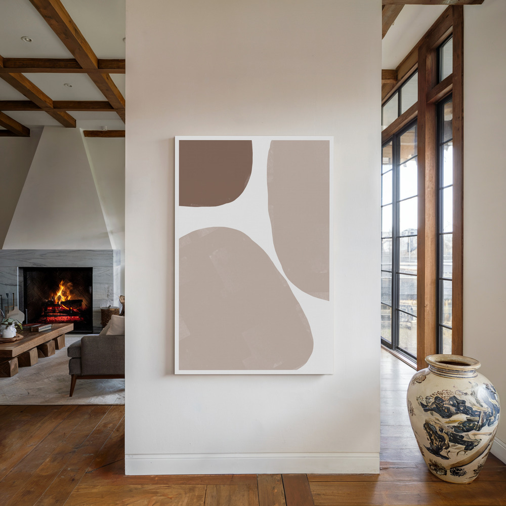 Canvas print - Soft Composition No4. by the fireplace