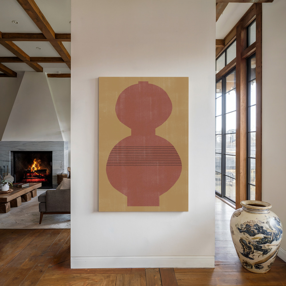 Toile - Vase No5 au coin du feu