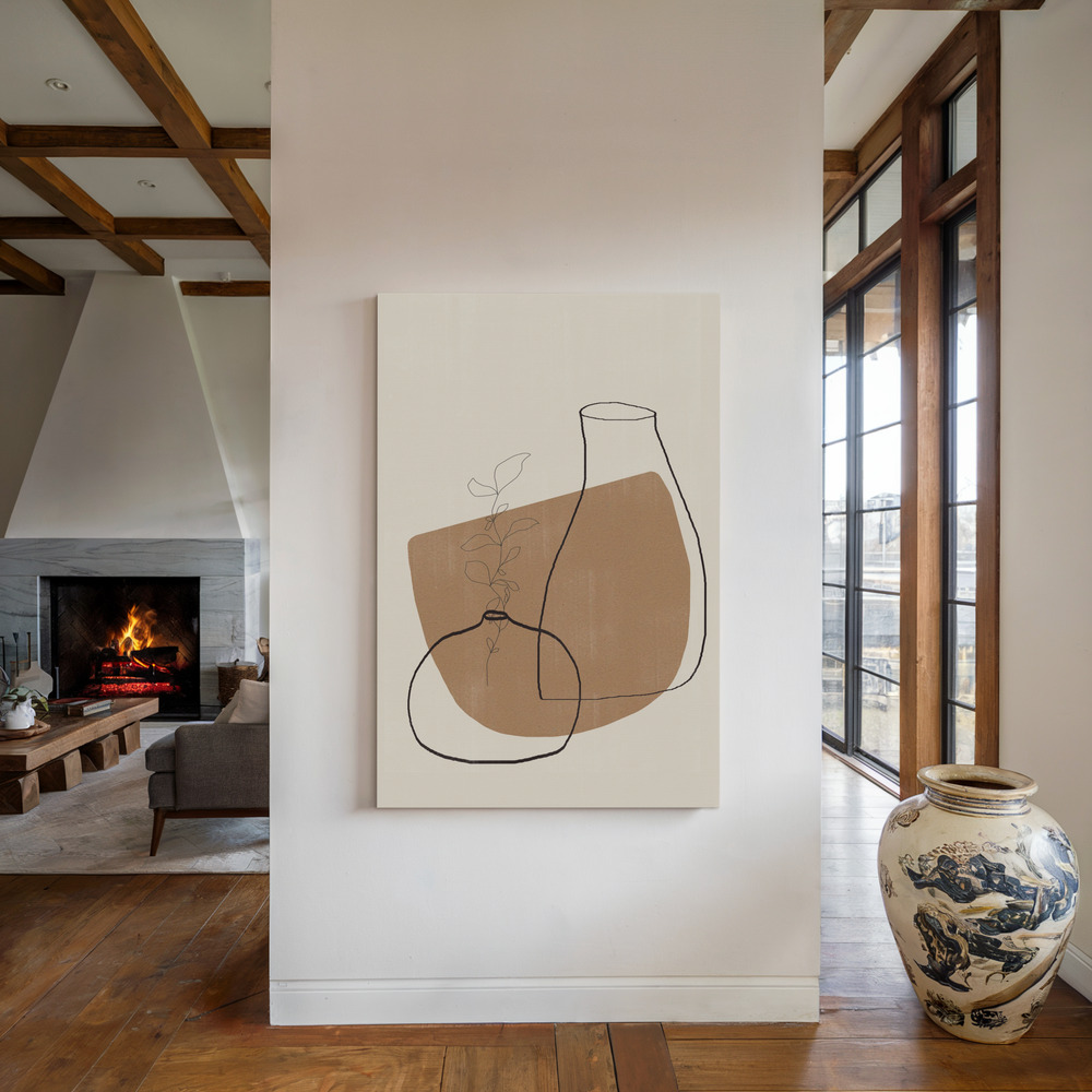 Leinwandbild - Vases No12. am Kamin