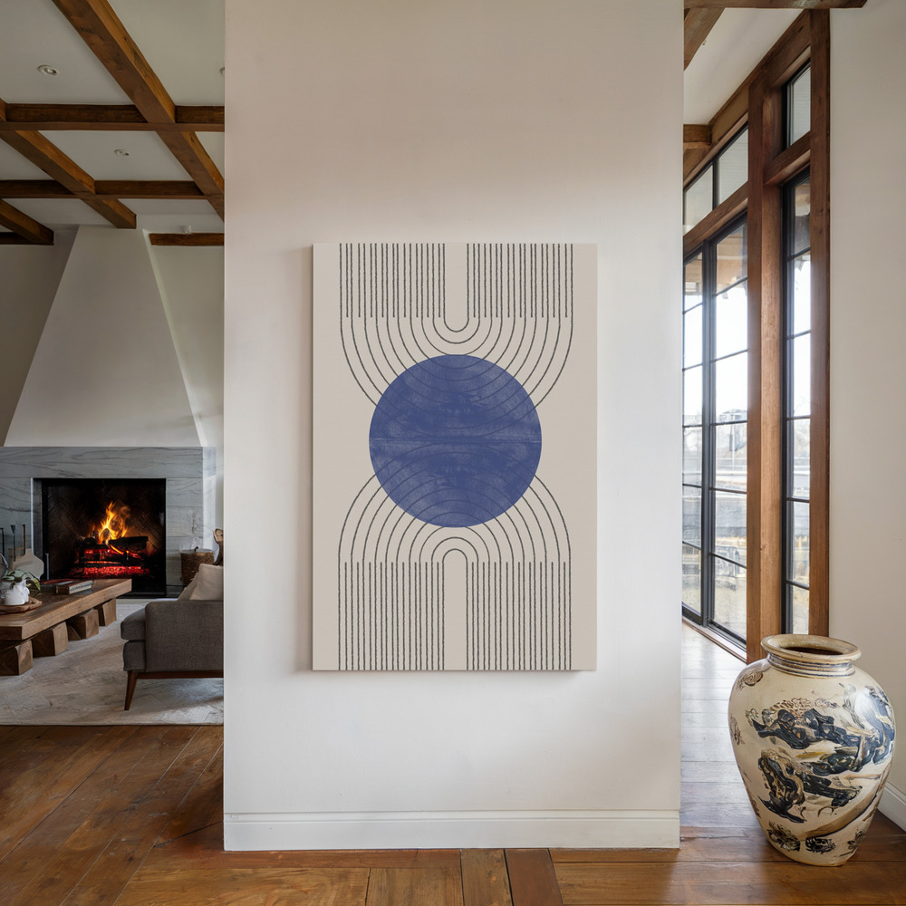 Lienzo - Arch Composition No2. junto a la chimenea