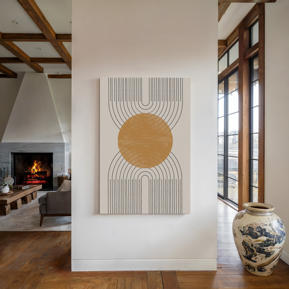 Canvas print - Arch Composition No1. by the fireplace