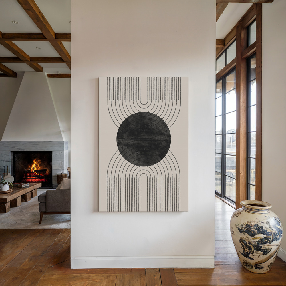 Leinwandbild - Arch Composition No3. am Kamin