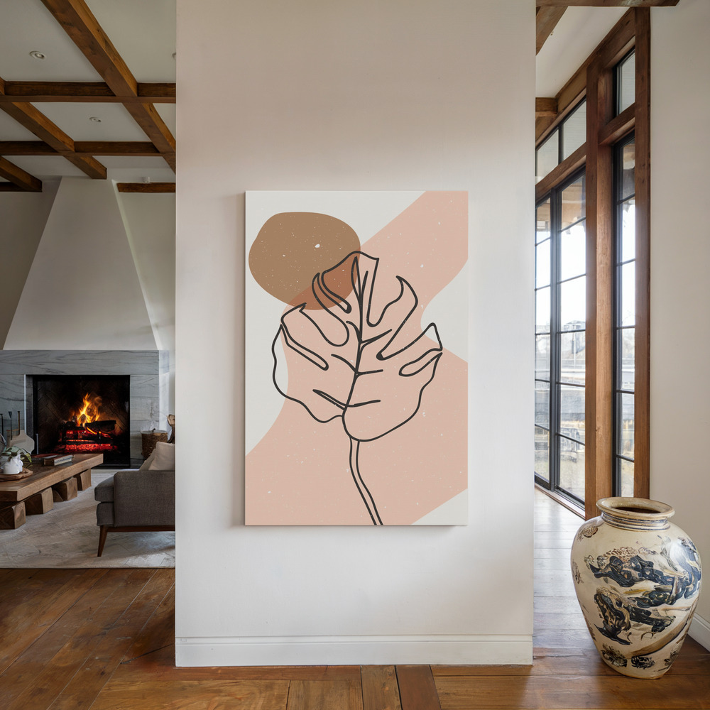 Canvas print - Abstract composition 22 by the fireplace